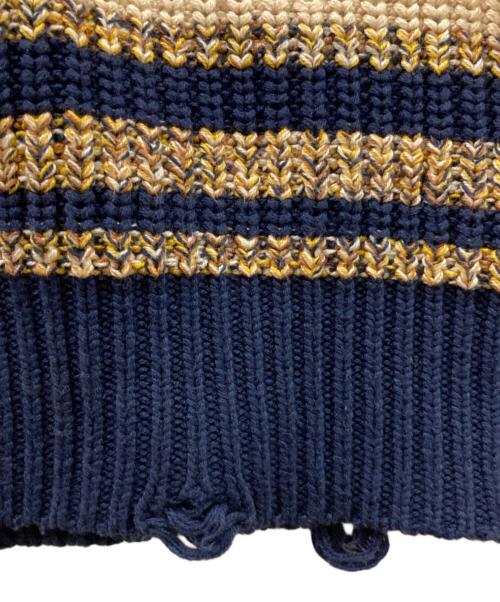 YSTRDY'S TMRRW（イエスタデイズトゥモロウ）YSTRDY'S TMRRW (イエスタデイズトゥモロウ) ニット ベージュ サイズ:Mの古着・服飾アイテム