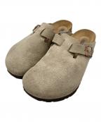 BIRKENSTOCKビルケンシュトック）の古着「BOSTON スウェードサンダル」｜ベージュ
