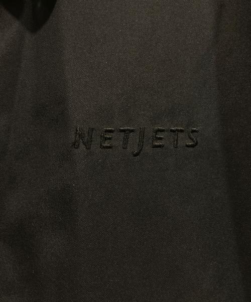 NETJETS（ネットジェッツ）NETJETS (ネットジェッツ) ステンカラーコート ブラック サイズ:XLの古着・服飾アイテム