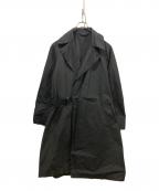 COMOLIコモリ）の古着「コットンナイロン タイロッケンコート」｜ブラック
