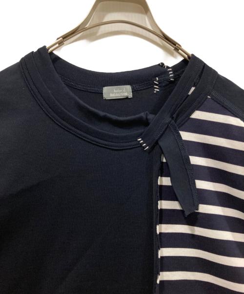 kolor/BEACON（カラービーコン）kolor/BEACON (カラービーコン) ドッキングボーダーTee ネイビー×ホワイト サイズ:2の古着・服飾アイテム