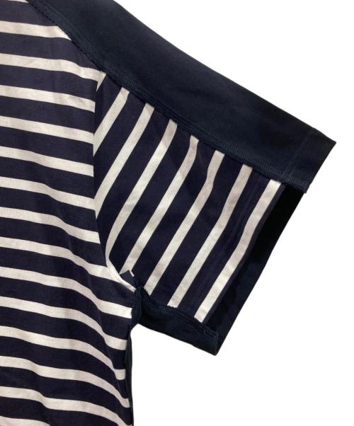 kolor/BEACON（カラービーコン）kolor/BEACON (カラービーコン) ドッキングボーダーTee ネイビー×ホワイト サイズ:2の古着・服飾アイテム