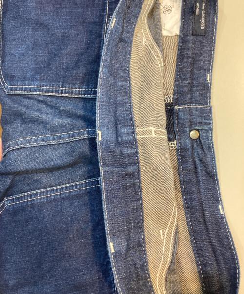 COMME des GARCONS HOMME（コムデギャルソン オム）COMME des GARCONS HOMME (コムデギャルソン オム) ナイロン切替デニムベイカーパンツ インディゴ サイズ:XSの古着・服飾アイテム