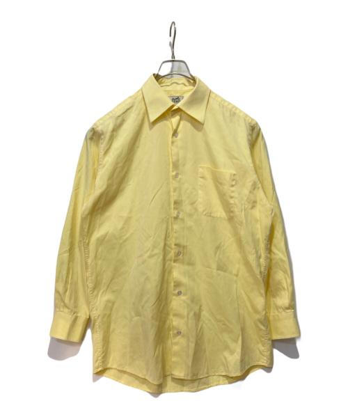 HERMES（エルメス）HERMES (エルメス) コットンオックスフォードシャツ イエロー サイズ:15 3/4の古着・服飾アイテム