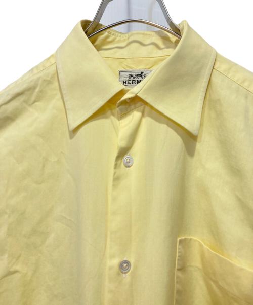 HERMES（エルメス）HERMES (エルメス) コットンオックスフォードシャツ イエロー サイズ:15 3/4の古着・服飾アイテム