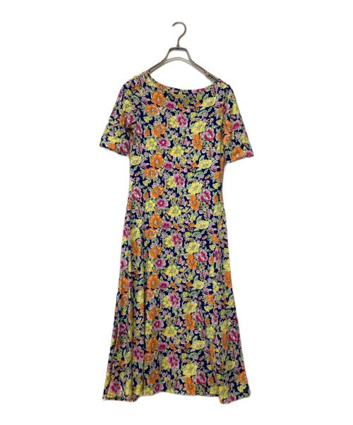 LAUREN RALPH LAUREN（ローレンラルフローレン）LAUREN RALPH LAUREN (ローレンラルフローレン) フローラルプリントワンピース マルチカラー サイズ:Sの古着・服飾アイテム