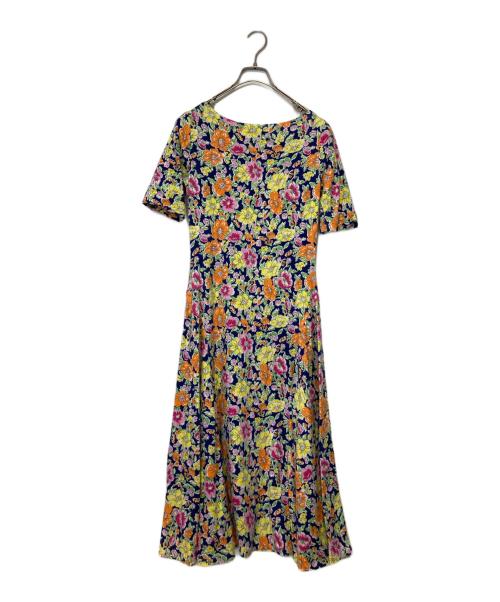 LAUREN RALPH LAUREN（ローレンラルフローレン）LAUREN RALPH LAUREN (ローレンラルフローレン) フローラルプリントワンピース マルチカラー サイズ:Sの古着・服飾アイテム