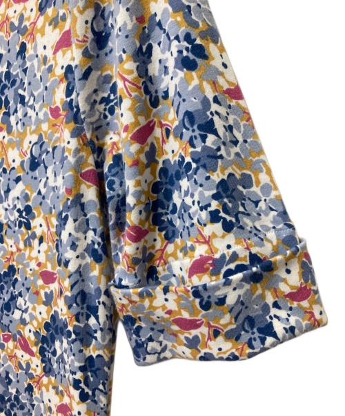 LAUREN RALPH LAUREN（ローレンラルフローレン）LAUREN RALPH LAUREN (ローレンラルフローレン) フローラルプリントワンピース ブルー サイズ:Sの古着・服飾アイテム