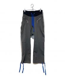 S.ROUSSEAU（エス・ルソー）の古着「ギミックジップスウェットパンツ」｜グレー