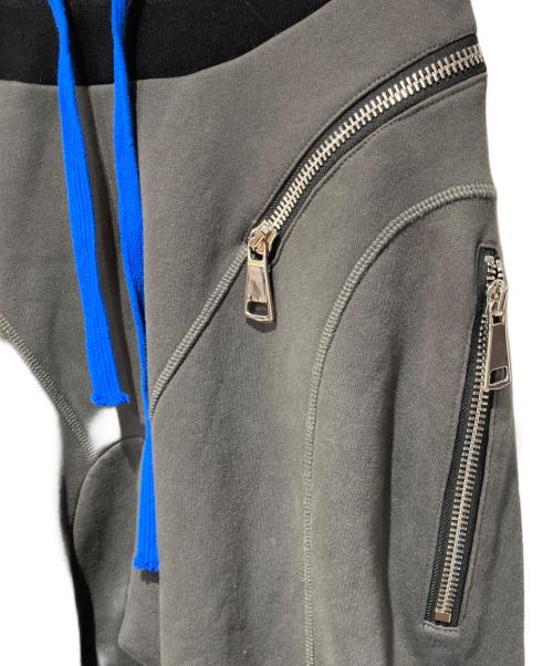 S.ROUSSEAU（エス・ルソー）S．ROUSSEAU (エス・ルソー) ギミックジップスウェットパンツ グレー サイズ:Sの古着・服飾アイテム