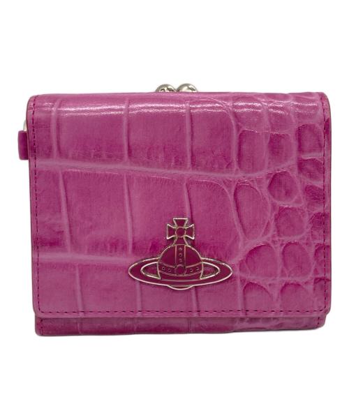 Vivienne Westwood（ヴィヴィアンウエストウッド）Vivienne Westwood (ヴィヴィアンウエストウッド) 3つ折り財布 ピンクの古着・服飾アイテム