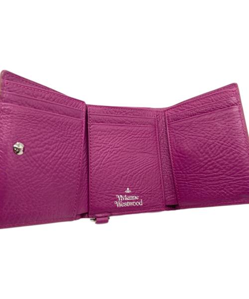 Vivienne Westwood（ヴィヴィアンウエストウッド）Vivienne Westwood (ヴィヴィアンウエストウッド) 3つ折り財布 ピンクの古着・服飾アイテム
