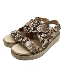 COLE HAAN（コールハーン）の古着「プラットフォームサンダル」｜ベージュ