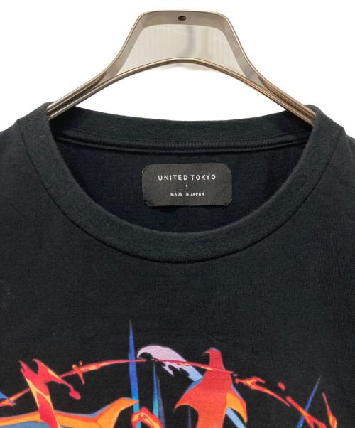 UNITED TOKYO（ユナイテッドトーキョー）UNITED TOKYO (ユナイテッドトーキョー) プリントTシャツ ブラック サイズ:1の古着・服飾アイテム
