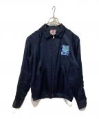 son of the cheese（サノバチーズ））の古着「レーヨンジャケット」｜ネイビー