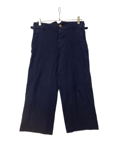 ROBE DE CHAMBRE COMME DES GARCONS（ローブドシャンブル コムデギャルソン）ROBE DE CHAMBRE COMME DES GARCONS (ローブドシャンブル コムデギャルソン) ワイドクロップドパンツ ネイビー サイズ:表記不明の古着・服飾アイテム