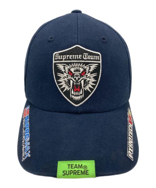 SUPREME（シュプリーム）Supreme (シュプリーム) レーシングチーム6パネルロゴパッチキャップ ネイビーの古着・服飾アイテム