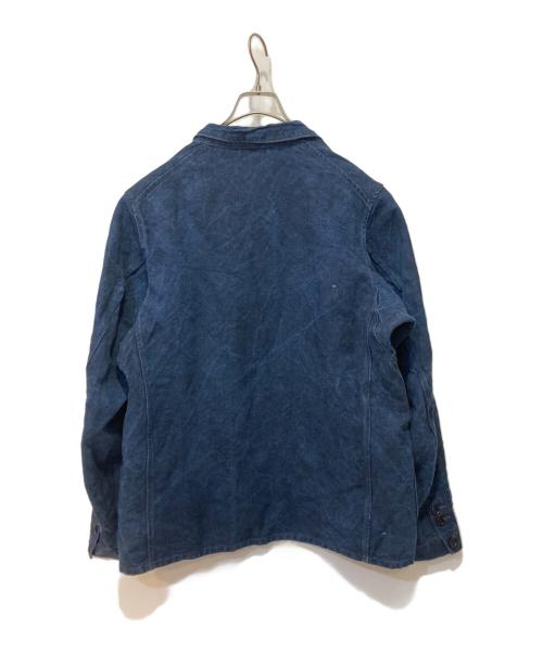 45R（フォーティファイブ・アール）45R (フォーティファイブ・アール) リネンワークジャケット インディゴ サイズ:2の古着・服飾アイテム