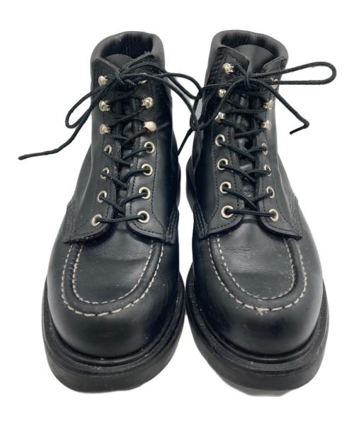 RED WING（レッドウィング）RED WING (レッドウィング) モックトゥブーツ ブラック サイズ:7.5Eの古着・服飾アイテム