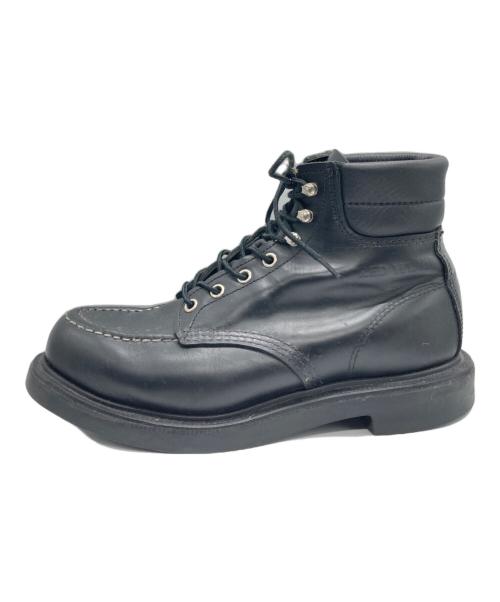 RED WING（レッドウィング）RED WING (レッドウィング) モックトゥブーツ ブラック サイズ:7.5Eの古着・服飾アイテム
