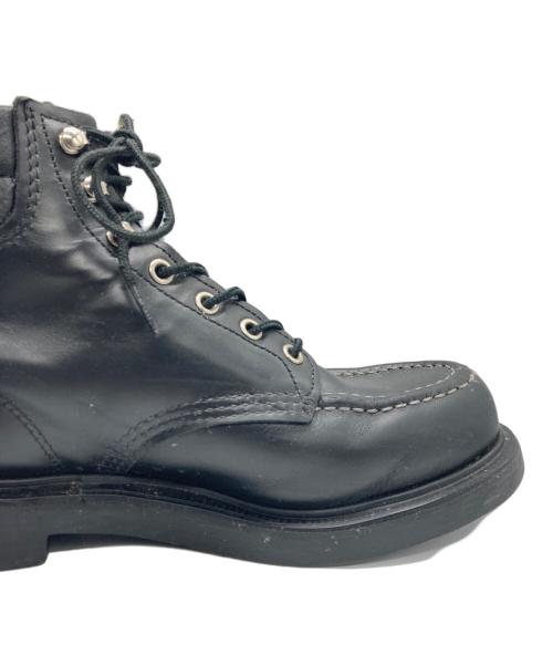 RED WING（レッドウィング）RED WING (レッドウィング) モックトゥブーツ ブラック サイズ:7.5Eの古着・服飾アイテム
