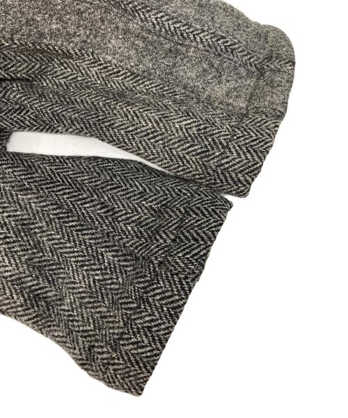 COMME des GARCONS SHIRT（コムデギャルソンシャツ）COMME des GARCONS SHIRT (コムデギャルソンシャツ) ヘリンボーンウールフーデッドジャケット グレー サイズ:Ｍの古着・服飾アイテム