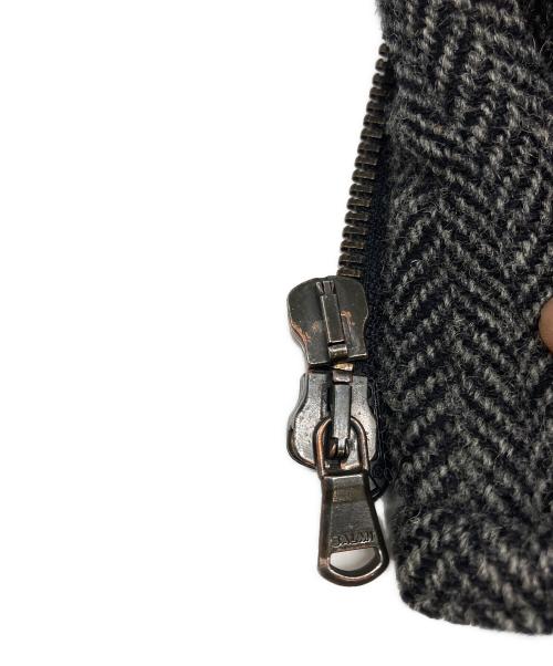 COMME des GARCONS SHIRT（コムデギャルソンシャツ）COMME des GARCONS SHIRT (コムデギャルソンシャツ) ヘリンボーンウールフーデッドジャケット グレー サイズ:Ｍの古着・服飾アイテム