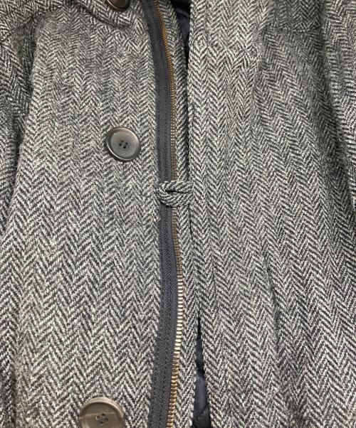 COMME des GARCONS SHIRT（コムデギャルソンシャツ）COMME des GARCONS SHIRT (コムデギャルソンシャツ) ヘリンボーンウールフーデッドジャケット グレー サイズ:Ｍの古着・服飾アイテム