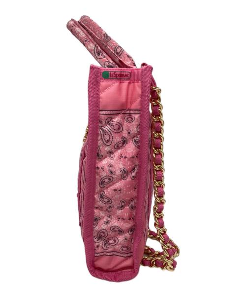 LeSportsac（レスポートサック）LeSportsac (レスポートサック) バンダナハンドバッグ ピンクの古着・服飾アイテム