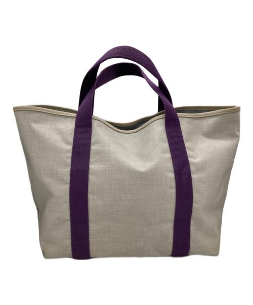 Herve Chapelier（エルベシャプリエ）Herve Chapelier (エルベシャプリエ) トートバッグ グレー×パープルの古着・服飾アイテム