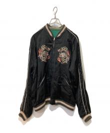 TAILOR TOYO（テーラー東洋）の古着「1950s Style Acetate Souvenir Jacket」｜グリーン×ブラック