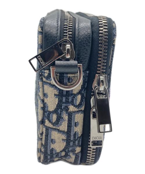 Christian Dior（クリスチャン ディオール）Christian Dior (クリスチャン ディオール) KENNY SCHARF (ケニー・シャーフ) ジャガードショルダーバッグ ブラック×ベージュの古着・服飾アイテム