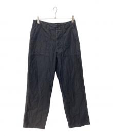 CIOTA（シオタ）の古着「スビンコットンバックサテンベイカーパンツ」｜ブラック