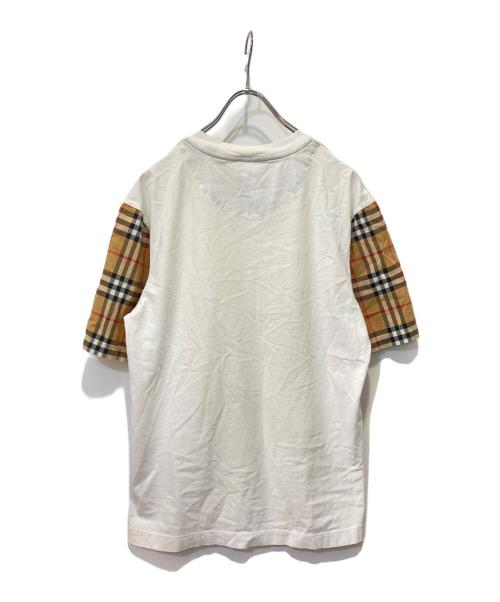 BURBERRY（バーバリー）BURBERRY (バーバリー) 切替カットソー ホワイト サイズ:XSの古着・服飾アイテム