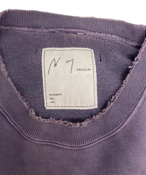 ANCELLM（アンセルム）ANCELLM (アンセルム) 23AW MICKEY PRINT DAMAGE SWEAT パープル サイズ:3の古着・服飾アイテム