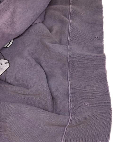 ANCELLM（アンセルム）ANCELLM (アンセルム) 23AW MICKEY PRINT DAMAGE SWEAT パープル サイズ:3の古着・服飾アイテム