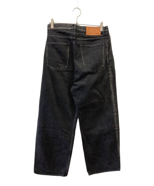 SUBLATIONS（サブレーションズ）SUBLATIONS (サブレーションズ) 2TUCK WIDE DENIM PANTS ブラック サイズ:2の古着・服飾アイテム