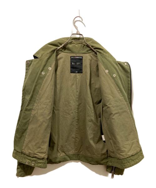 NEIGHBORHOOD（ネイバーフッド）NEIGHBORHOOD (ネイバーフッド) 02ss コットンライダースジャケット オリーブ サイズ:02の古着・服飾アイテム