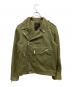 NEIGHBORHOOD（ネイバーフッド）の古着「02ss コットンライダースジャケット」｜オリーブ