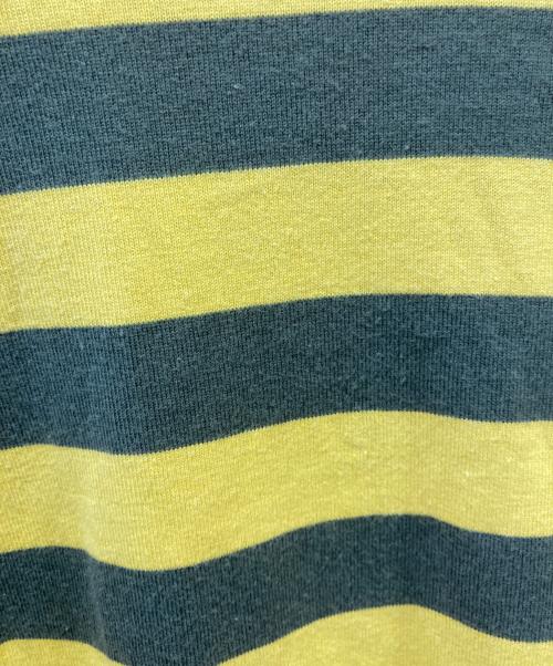 A BATHING APE（ア ベイシング エイプ）A BATHING APE (ア ベイシング エイプ) ボーダーカットソー イエロー×カーキ サイズ:Ｓの古着・服飾アイテム