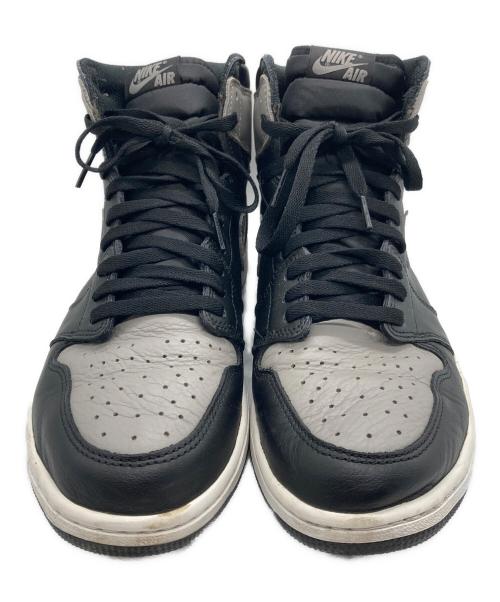 NIKE（ナイキ）NIKE (ナイキ) AIR JORDAN 1 RETRO HIGH OG ブラック×グレー サイズ:30の古着・服飾アイテム