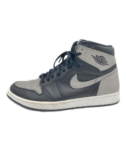 NIKE（ナイキ）NIKE (ナイキ) AIR JORDAN 1 RETRO HIGH OG ブラック×グレー サイズ:30の古着・服飾アイテム