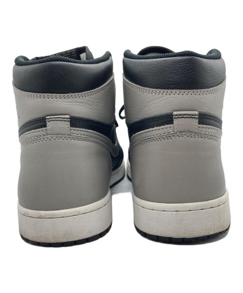 NIKE（ナイキ）NIKE (ナイキ) AIR JORDAN 1 RETRO HIGH OG ブラック×グレー サイズ:30の古着・服飾アイテム
