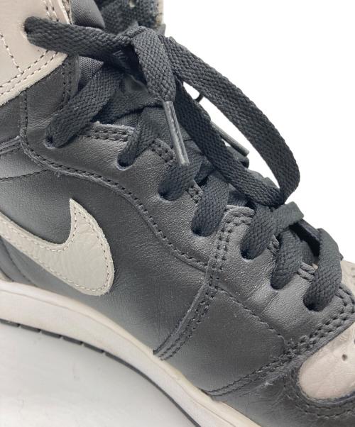 NIKE（ナイキ）NIKE (ナイキ) AIR JORDAN 1 RETRO HIGH OG ブラック×グレー サイズ:30の古着・服飾アイテム