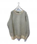 ARAN SWEATER MARKETアランセーターマーケット）の古着「バーズアイニット」｜ホワイト