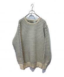 ARAN SWEATER MARKET（アランセーターマーケット）の古着「バーズアイニット」｜ホワイト
