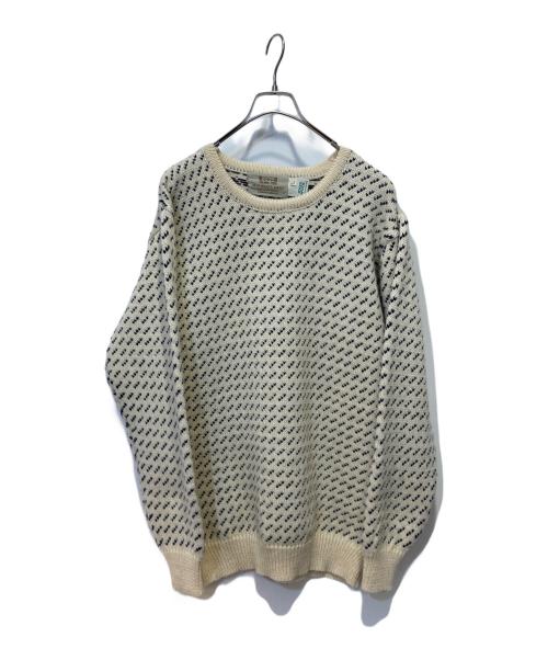 ARAN SWEATER MARKET（アランセーターマーケット）aran sweater market (アランセーターマーケット) バーズアイニット ホワイト サイズ:Lの古着・服飾アイテム