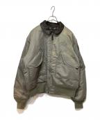 ALPHAアルファ）の古着「フライトジャケット」｜オリーブ
