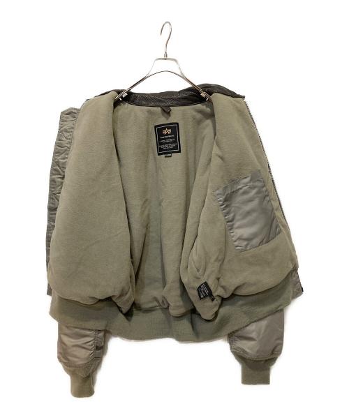 ALPHA（アルファ）ALPHA (アルファ) フライトジャケット オリーブ サイズ:XLの古着・服飾アイテム
