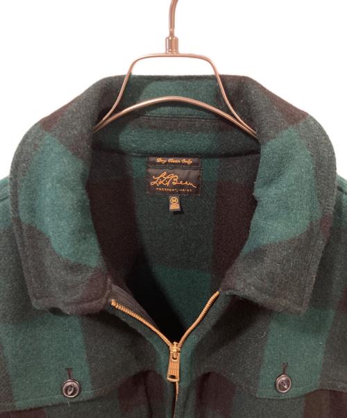L.L.Bean（エルエルビーン）L.L.Bean (エルエルビーン) ウールチェックCPOジャケット グリーン サイズ:Mの古着・服飾アイテム